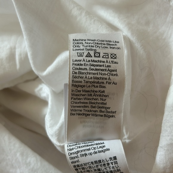 Never worn- JCREW white ruffle dress with pockets - Picture 5 of 6